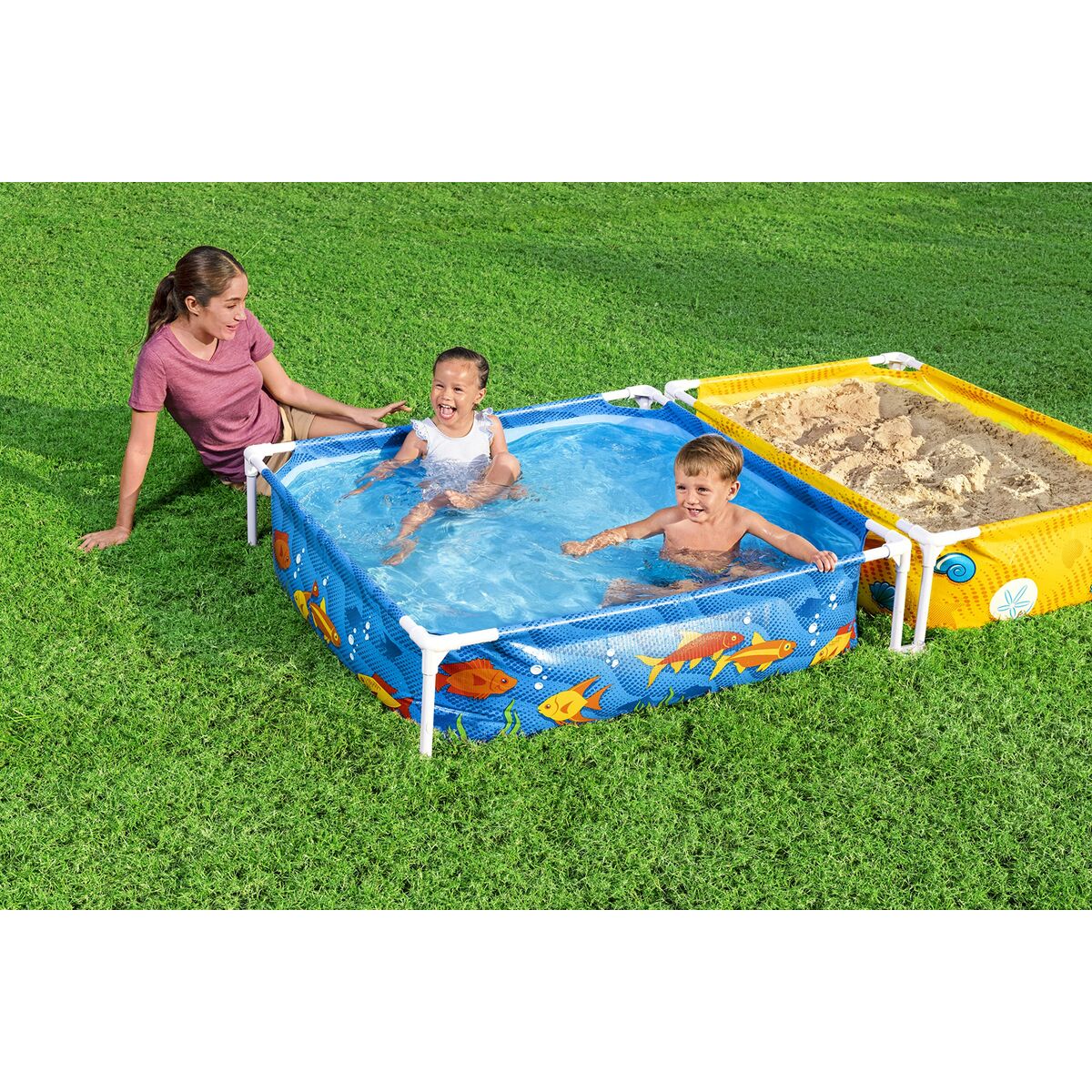 Lastebassein Bestway 213 x 122 x 30,5 cm